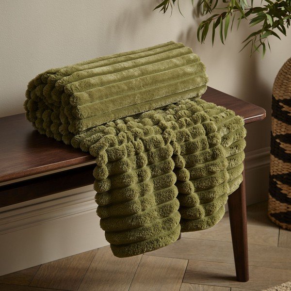 Mikroplüss takaró 130x170 cm Cosy Ribbed – Catherine Lansfield-image-1