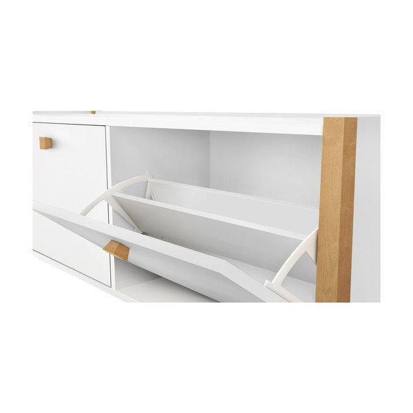 Hannover fehér cipőtartó paddal - Woodman-image-1