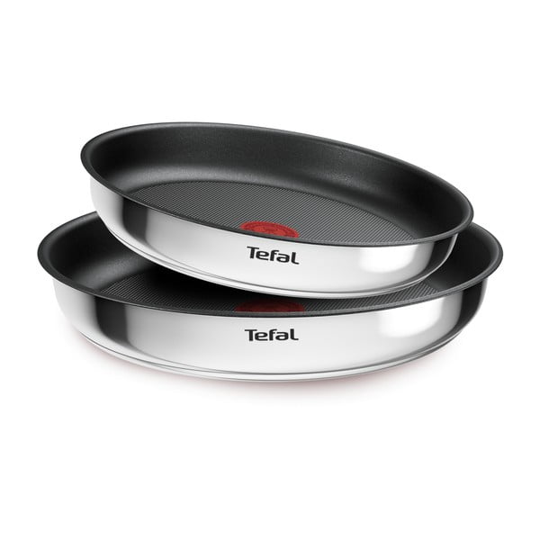 Rozsdamentes acél serpenyő készlet tapadásmentes felülettel, levehető nyéllel 2 db-os ø 26 cm INGENIO Cook Eat L8813S75 – Tefal-image-3