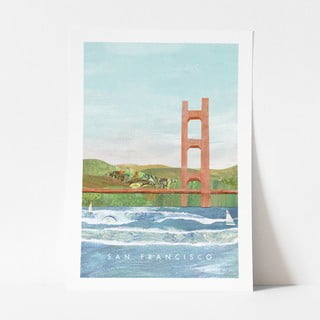 Poszter San Francisco, 30x40 cm - Travelposter