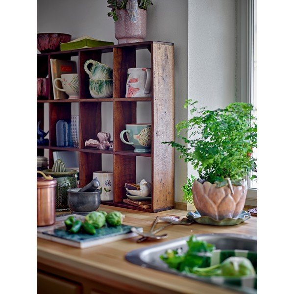 Natúr színű többszintes újrahasznosított fa fali polc 53 cm Tilo – Bloomingville-image-4