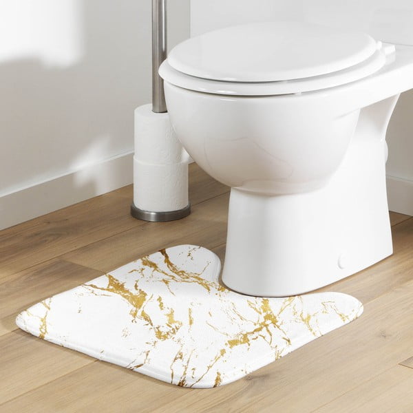 Fehér-aranyszínű fürdőszobai kilépő 45x45 cm Aquamarbre – douceur d'intérieur-image-1