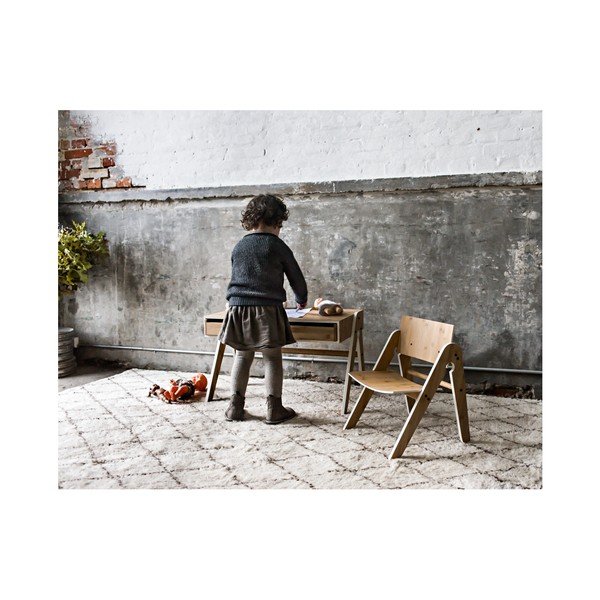 Geo's Moso-bambusz gyermek íróasztal szürke elemekkel - We Do Wood-image-2