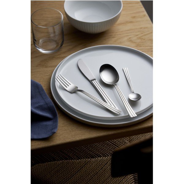 Ezüstszínű rozsdamentes acél evőeszköz készlet 16 db-os Thebe – Gense-image-1