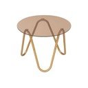 Kerek tárolóasztal üveg asztallappal ø 50 cm Ventana Round – Leitmotiv