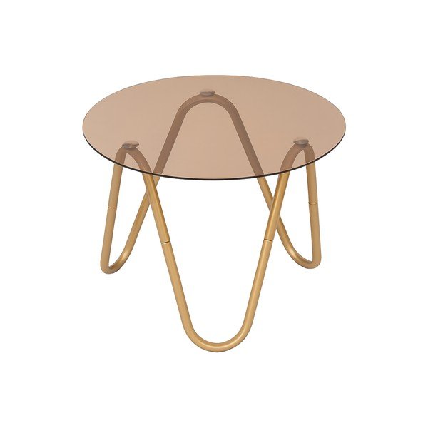 Kerek tárolóasztal üveg asztallappal ø 50 cm Ventana Round – Leitmotiv