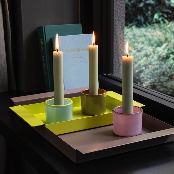 Üveg gyertyatartó készlet teamécseshez 3 db-os – Remember-image-1