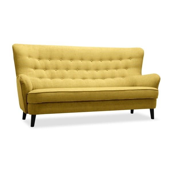 Fifties sárga 3 személyes kanapé - Vivonita