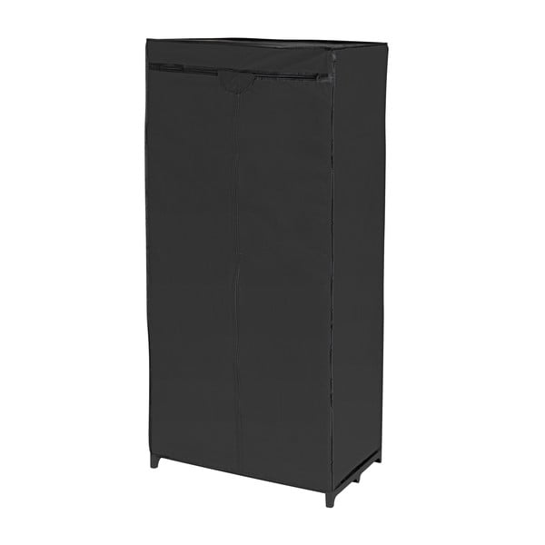 Fekete szövet tárolószekrény, 160 x 50 x 75 cm - Wenko-image-1