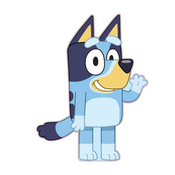 Fleece gyerek párna 25x33 cm Bluey – Jerry Fabrics