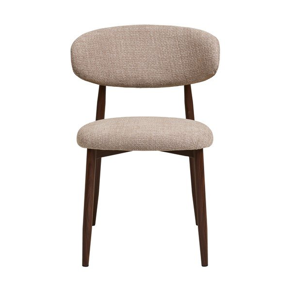 Bézs-sötétbarna kárpitozott étkezőszék Levanto – House Nordic-image-3