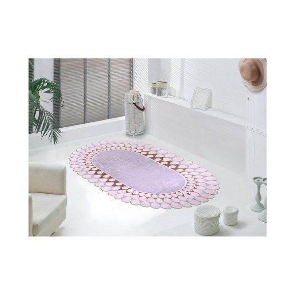 Zinno Oval Kahve szürke futószőnyeg, 80 x 150 cm - Vitaus-image-1