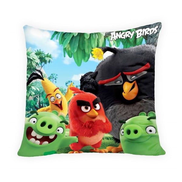 Angry Birds Movie gyerekpárna, 40 x 40 cm - Halantex