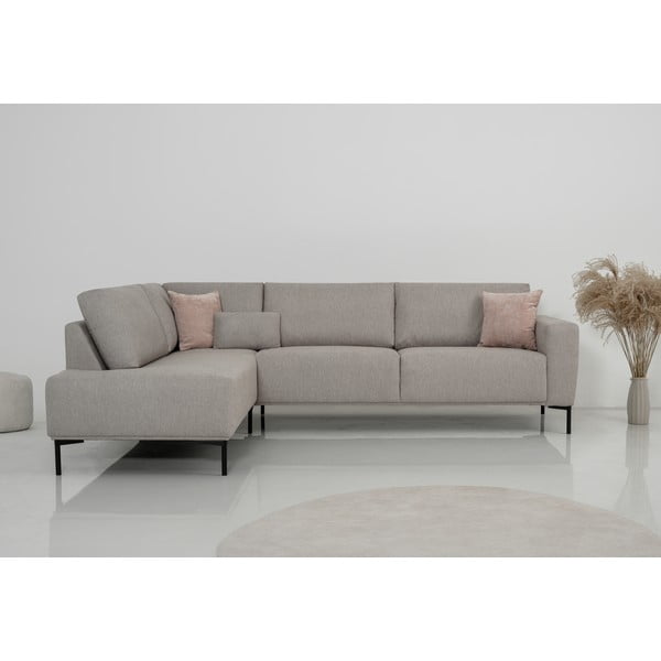 Bézs sarokkanapé (bal oldali) Loosdrecht – Scandic-image-1