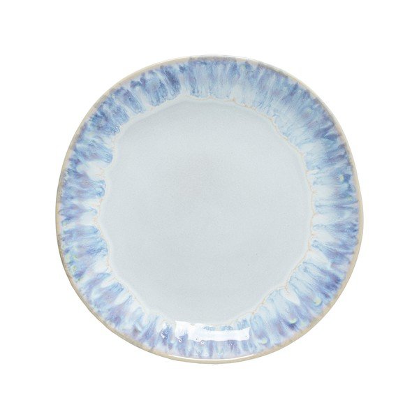 Fehér-kék desszertes kőedény tányér ø 22 cm Brisa – Costa Nova