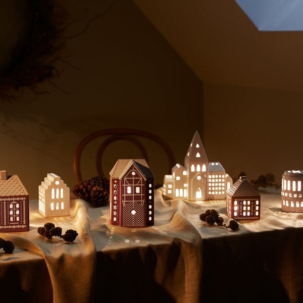 Kerámia gyertyatartó teamécseshez Gingerbread Lighthouse – Kähler Design-image-1