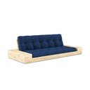 Kék kordbársony kinyitható kanapé 244 cm Base – Karup Design