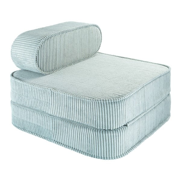 Mentazöld kordbársony gyerek fotel Flip – Wigiwama