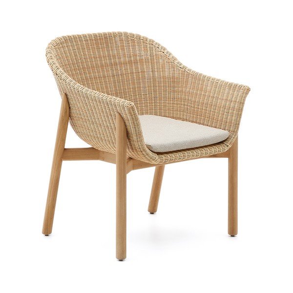 Natúr színű rattan kerti szék Galea – Kave Home