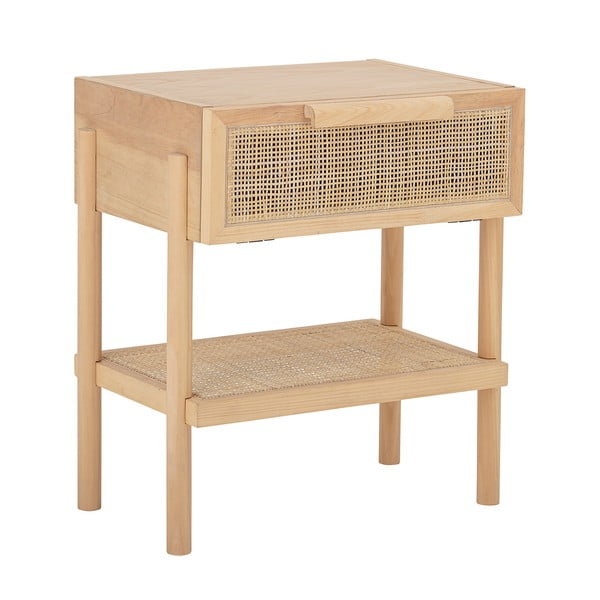 Natúr színű éjjeliszekrény borovi fenyő dekorral Manon – Bloomingville-image-3