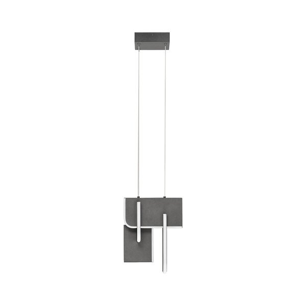 Világosszürke fém LED dimmelhető függőlámpa Totem – Nova Luce