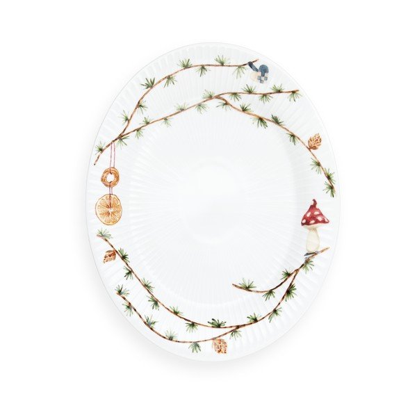 Porcelán tálca karácsonyi mintával 22,5x28,5 cm Hammershøi Christmas – Kähler Design