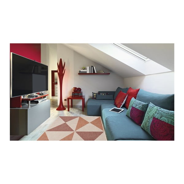 Geo bézs-narancs kültéri szőnyeg, 160 x 230 cm - Floorita-image-3