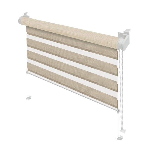 Krémszínű nappali-éjszakai roló 72,5x150 cm Zebra Natur – Gardinia-image-1