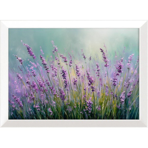 Nyomtatott keretezett kép 75x56 cm Lavender – Styler