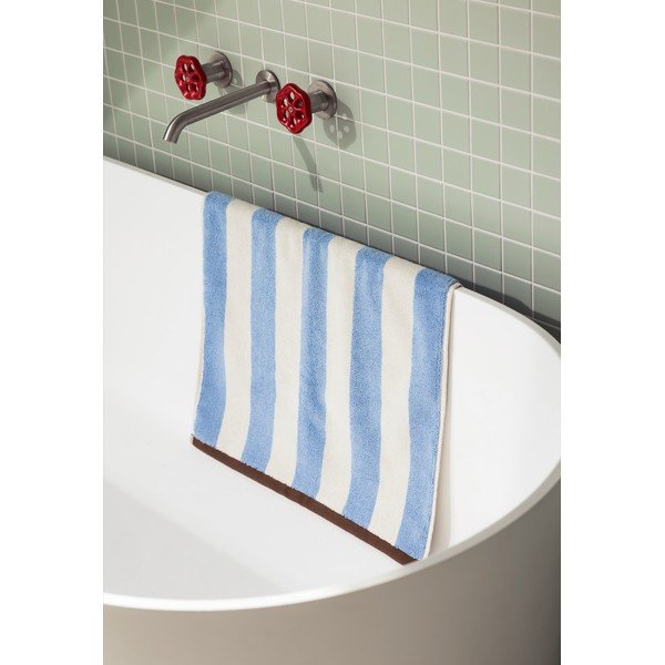 Kék textil fürdőszobai kilépő 50x80 cm Gobo – noo.ma-image-1