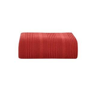 Piros pamut ágytakaró franciaágyra 220x235 cm Leona - Mijolnir