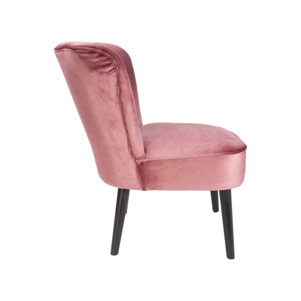 Luxury rózsaszín szék bársony kárpittal - Leitmotiv-image-1