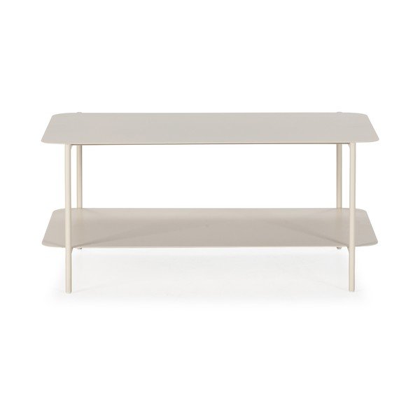 Krémszínű fém dohányzóasztal 58x90 cm Beatrix – MOME-image-3