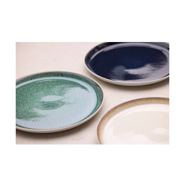 Fehér-zöld kőedény tányér ø 27 cm Gastro White/Green – Bitz-image-4