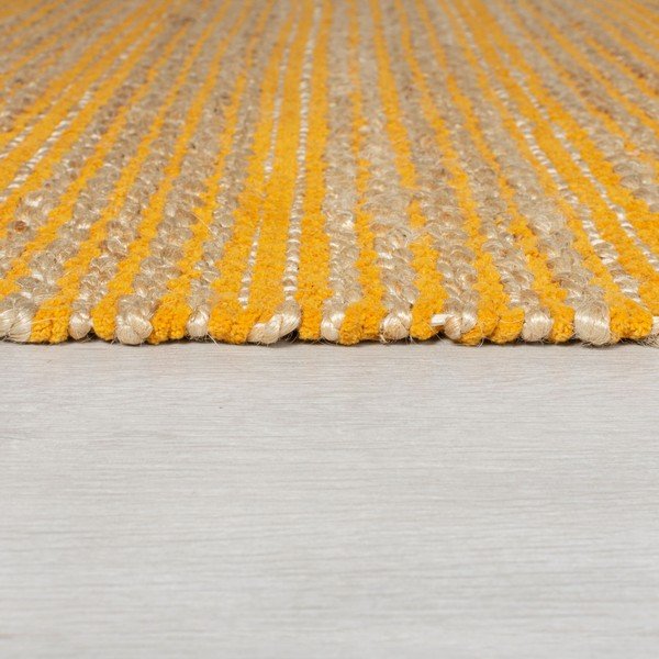 Equinox sárga juta szőnyeg, 120 x 170 cm - Flair Rugs-image-3