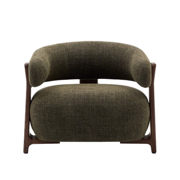 Zöld zsenília fotel Granite – Kave Home-image-2