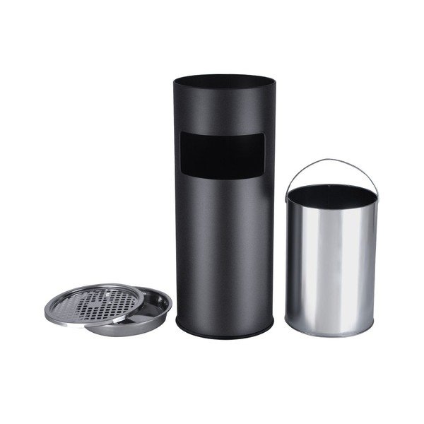 Fekete hamutartós fém szemetes - Songmics-image-2