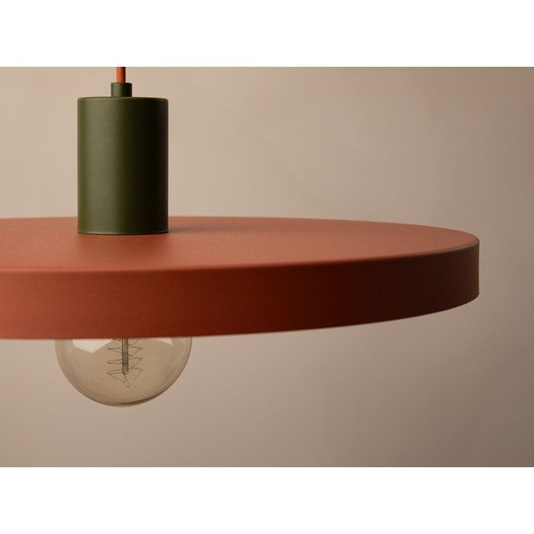 Téglavörös fém függőlámpa ø 40 cm Ori – Micadoni -image-4