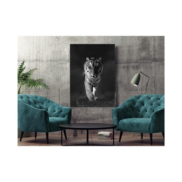 Glasspik Animals Tiger fali kép, 70 x 100 cm - Styler-image-1