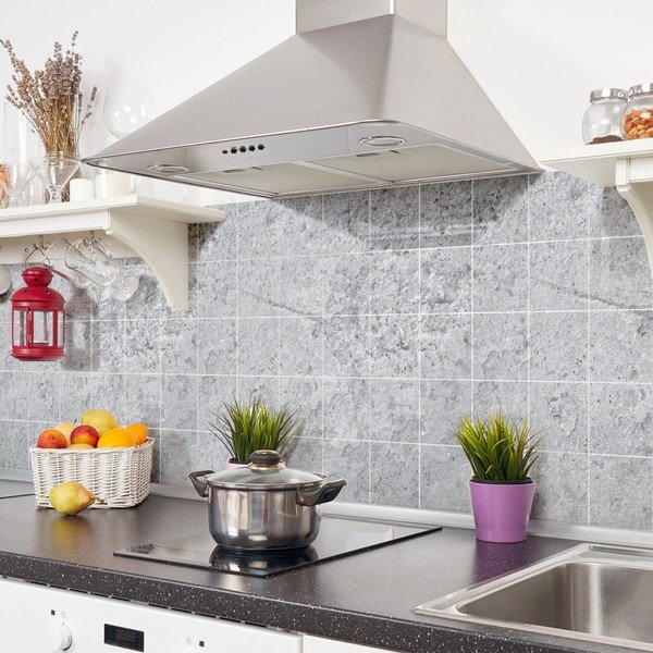 Cement Tiles Stickers With Stones Effect 24 db falmatrica, 10 x 10 cm - Ambiance-image-3