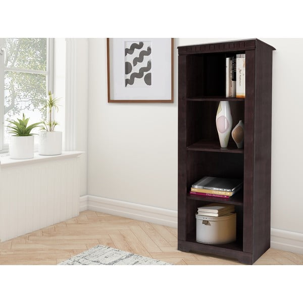 Barna borovi fenyő könyvespolc 50x135 cm Cubrix – Støraa-image-1