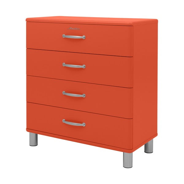 Piros magas komód 86x92 cm Malibu - Tenzo-image-1