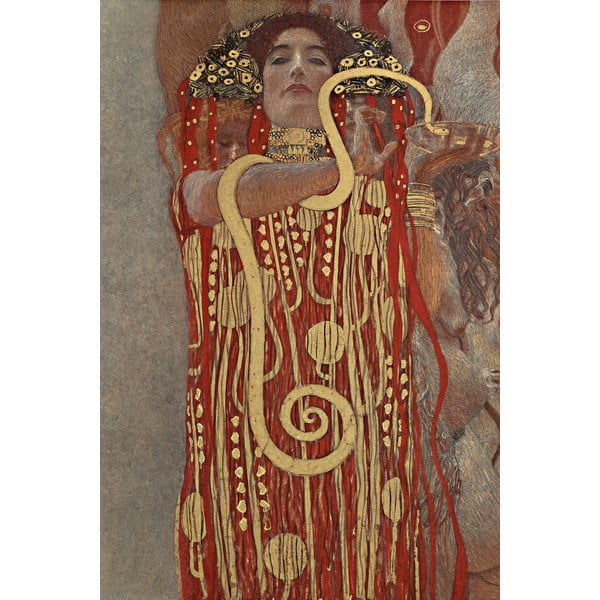 Reprodukciós kép 60x90 cm Hygieia, Gustav Klimt – Fedkolor