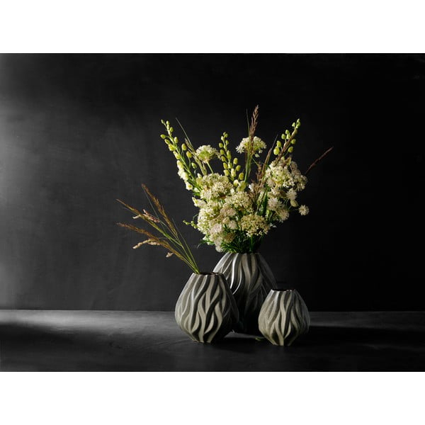 Flame szürke porcelán váza, magasság 23 cm - Morsø-image-2