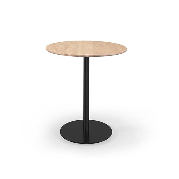 Bistrô kávézó asztal tölgyfa asztallappal, Ø 70 cm - Wewood - Portuguese Joinery
