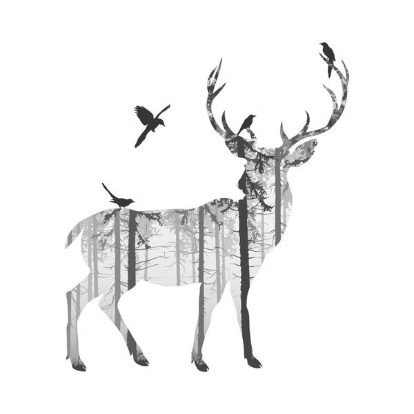 Fanastick Cerf De Bois öntapadós matrica-image-2