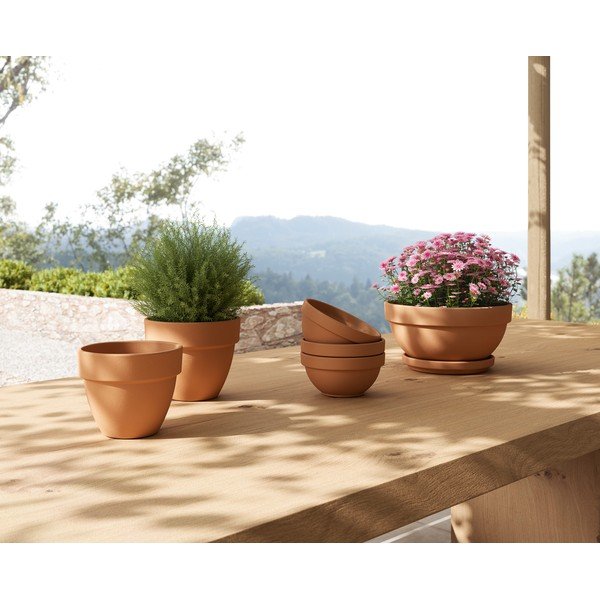 Terrakotta virágcserép ø 20 cm Amalia Campana – Artevasi-image-4