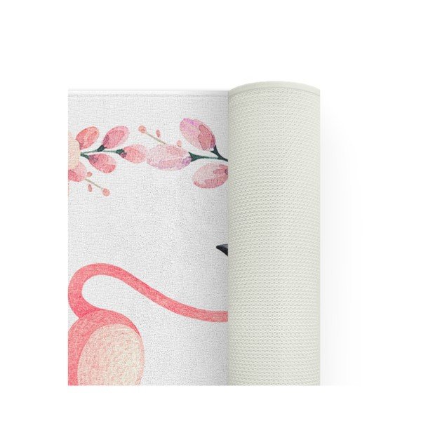 Flower Ring Flamingo gyerekszőnyeg, 100 x 140 cm - OYO Kids-image-1