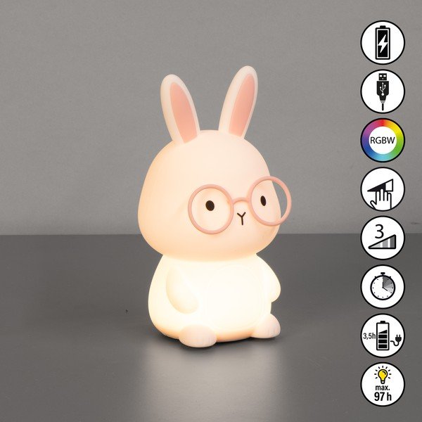 Világos rózsaszín gyerek éjjelilámpa Josie – Fischer & Honsel-image-4