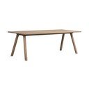 Tölgyfa bővíthető étkezőasztal 95x220 cm Clapperton – Rowico